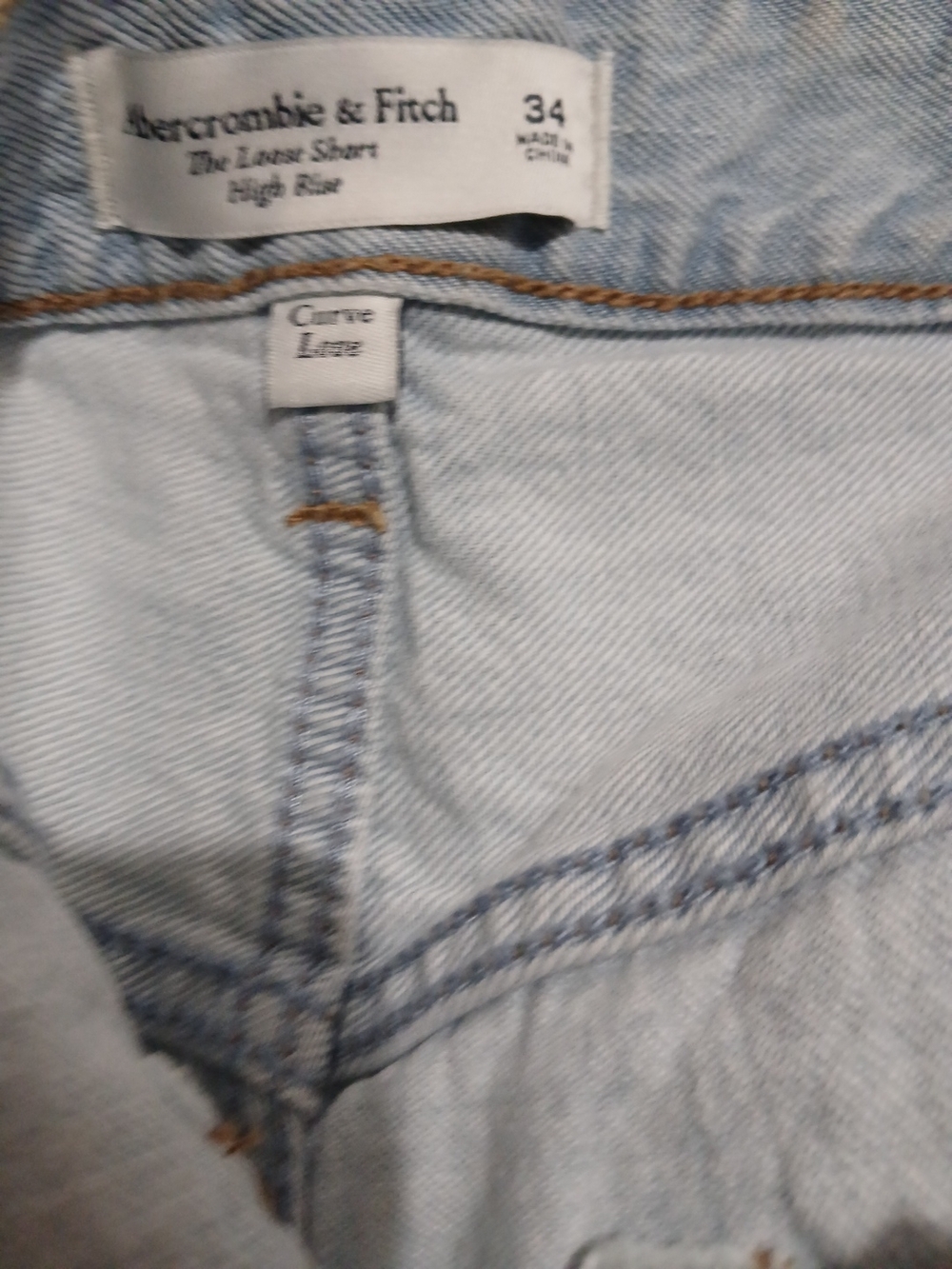 Abercrombie & Fitch Light Blue Denim Jean Shorts - Picture 5 of 5